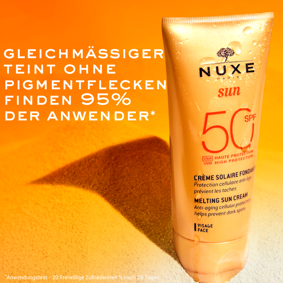 Sonnenschutz, Sonnenpflege, Sonnencreme, Sonnenspray, LSF 50, LSF, Schützend, feuchtigkeitsspendend, parfümiert, beruhigend, zart, nicht fettend, verhindert die Bildung von Pigmentflecken, langanhaltend, wasserfest